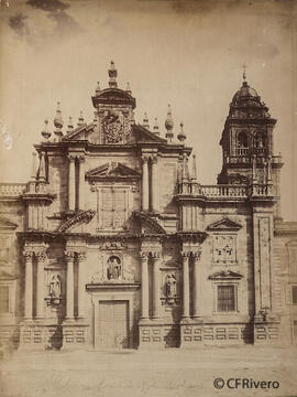 Celanova (Orense), Monasterio de San Salvador, portada de la iglesia. Valentín Medía.