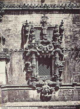 Tomar (Portugal), convento de Cristo, ventana. J. Laurent.