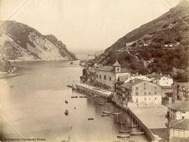 Pasajes (Guipúzcoa), entrada al puerto. Neurdein.