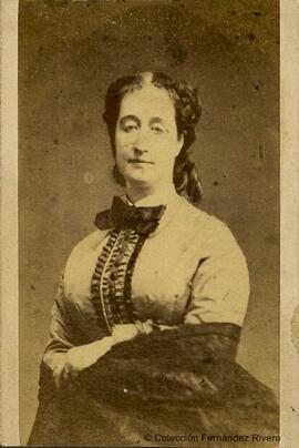 París, retrato de la emperatriz Eugenia de Montijo de medio cuerpo. Georges Spingler.