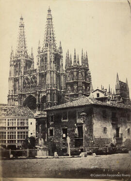 Burgos, Catedral desde el sur. Charles Clifford.