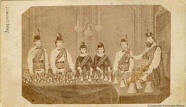 Madrid. Campanólogo Mr Antonucy y sus campanilleros. J. Laurent.