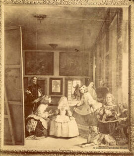 Reproducción del óleo de Velázquez, “Las Meninas", Museo del Prado. J. Laurent y Cia.