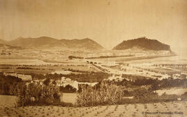 San Sebastián (Guipúzcoa), vista desde el alto de Concorenea. Fotógrafo desconocido.