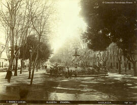 Málaga, Alameda Principal y fuente de Génova. Giménez Lucena.