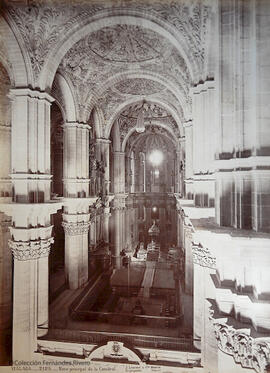 Málaga – nave principal de la catedral. J. Laurent.