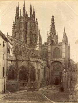 Burgos, Catedral, Girola y Portada de la Pellejería. Léon et Lévy.