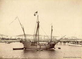 Huelva, réplica de la Nao Santa María, una de las tres carabelas con las que Cristóbal Colón descubrió América. Miguel Castillo.