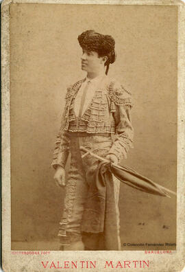Barcelona, retrato del torero Valentín Martín. Miguel Matorrodona.