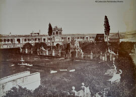 Sevilla, Alcázar, jardines, galería del grutesco. L. Masson.