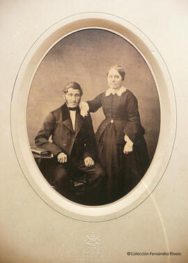 París, retrato del señor y la señora Foissard. Reutlinger.