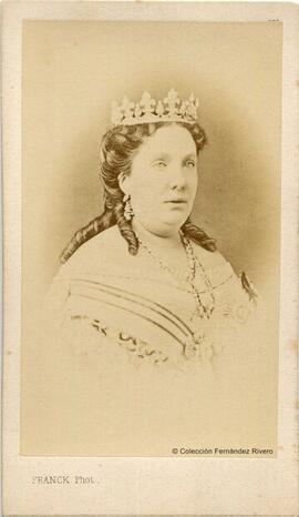 Madrid, retrato de Isabel II reina de España. Franck.