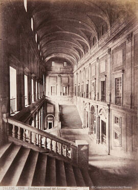 Toledo, Alcázar, escalera principal. J. Laurent.