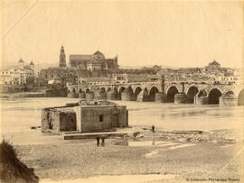 Córdoba, Puente Romano y ciudad desde la orilla izquierda del río Guadalquivir. Tomás Molina.