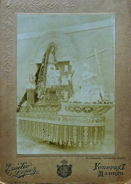 Madrid, Imagen de la Virgen de la Soledad y Desamparo en sus andas, en la iglesia de las Calatravas. Emilio López Victoria.