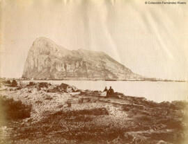 Gibraltar, el peñón desde las ruinas del Fuerte de San Felipe. J. Mann.