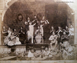 Sevilla, Café cantante (Café del Burrero). E. Beauchy.