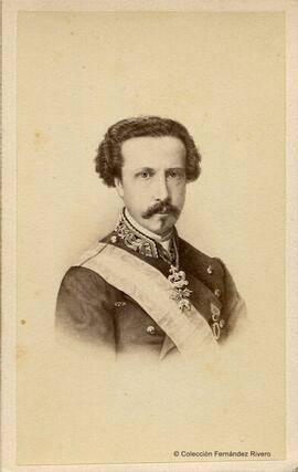 París, retrato del rey Francisco de Asís, consorte de Isabel II. Neurdein.