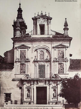 Sevilla, fachada de la iglesia y hospital de la Caridad. J. Laurent.