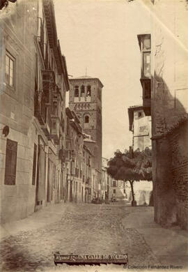 Toledo, Calle de Descalzos y Torre de la iglesia de Santo Tomé. Casiano Alguacil.