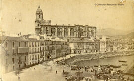Málaga - catedral y Cortina del Muelle. José Spreáfico.