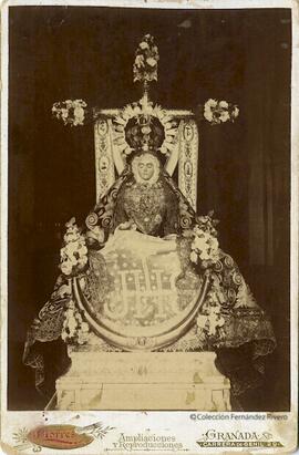 Granada, imagen de la Virgen de las Angustias, piedad con Jesús muerto en el regazo, patrona de la ciudad. J. Torres.