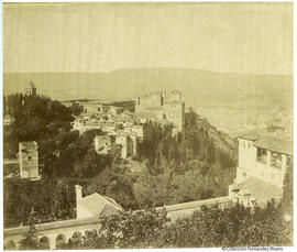 Granada, Alhambra y Generalife desde la Silla del Moro. L. Masson.