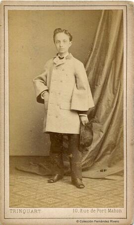 Paris, retrato de Alfonso de Borbón y Borbón, niño. Trinquart.