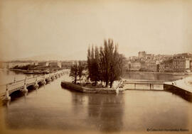 Ginebra (Suiza), puente de Mont Blanc. Fotógrafo desconocido.