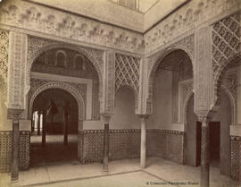 Sevilla, Alcázar, Salón de Embajadores desde el Patio de las Muñecas. Léon et Lévy.