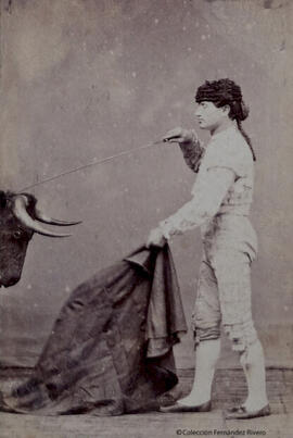 Madrid, retrato del torero Rafael Molina Sánchez "Lagartijo". Jean Laurent.