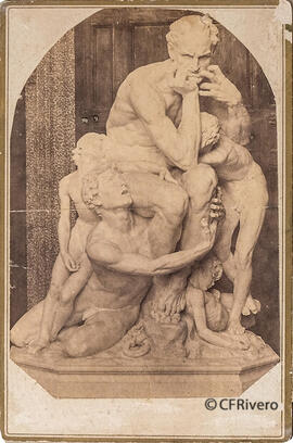 Reproducción de la escultura en marmol de Jean Baptiste Carpeaux, Ugolino y sus hijos. Fotógrafo desconocido.
