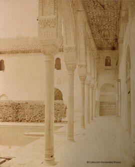 Granada, Alhambra, Patio de los Arrayanes, galería. John Louis Petit.