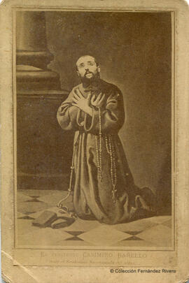 Óleo venerable Casimiro Barello muerto en Alcoy. Fotógrafo desconocido.