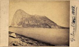 Gibraltar, el Peñón desde las playas de La Línea. Dautez