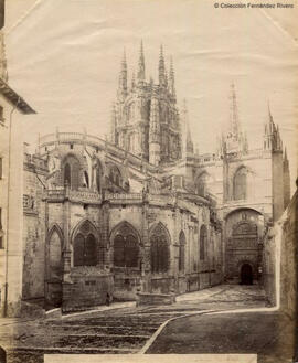 Burgos, Catedral, Portada de la Pellejería y ábside. Casiano Alguacil.