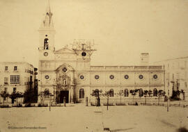 Cádiz, Plaza de la Constitución e iglesia de San Antonio. Louis de Clercq.