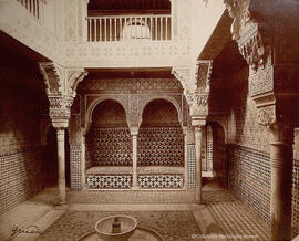 Granada, Alhambra, Sala de las camas del baño real del Palacio de Comares. Léon et Lévy