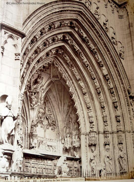Toledo, la Catedral, Puerta de los Leones. Jean Laurent