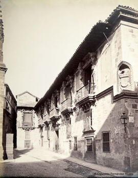Granada, Palacio de la Madraza en la calle Oficios.  J. Laurent y Cia.