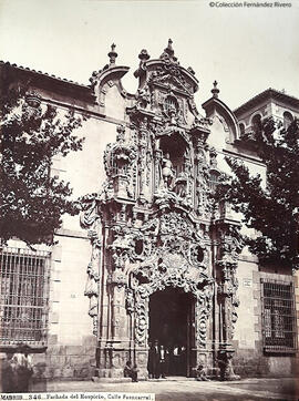 Madrid, fachada del antiguo Hospicio, hoy Museo de Historia de Madrid. J. Laurent.