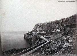 Gibraltar, Punta de Europa, el faro y la residencia del gobernador. James Mann.