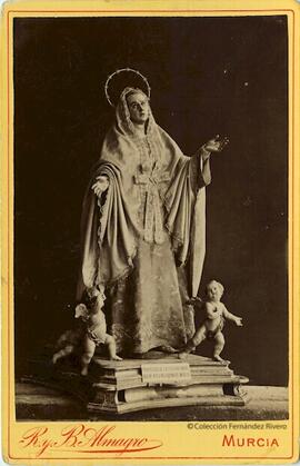 Murcia, imagen de la Virgen Dolorosa de Jesús, obra de Francisco Salzillo. R. y B. Almagro.