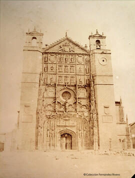 Valladolid, fachada de la iglesia de san Pablo. De Launay.