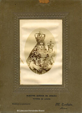 Lucena, reproducción escultura representando a Ntra. Sra. de Araceli, patrona de Lucena. M. Tenllado.