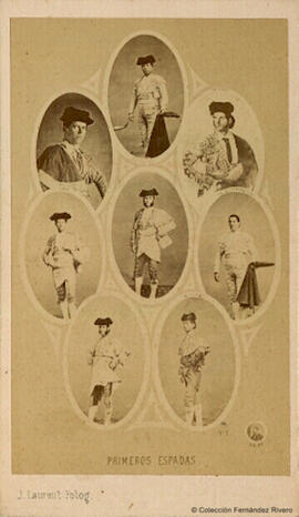 Madrid, retratos en medallones de toreros españoles, nº 1. J. Laurent.