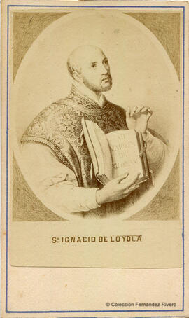 España, reproducción de una pintura, retrato de San Ignacio de Loyola. Fotógrafo desconocido.
