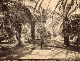 Málaga, jardines en la antigua Hacienda de San José. Garzón.