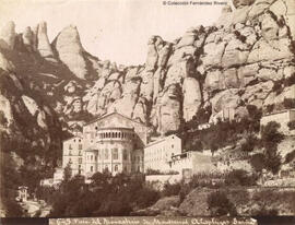 Montserrat (Barcelona), vista del Monasterio por la parte trasera [horizontal]. Antonio Esplugas.
