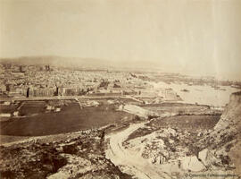 Barcelona, panorámica elevada desde Montjuich. Frank Mason Good.